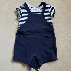 UNIQLO ベビー ロンパース 70cm ボーダー