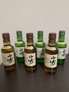 【新品・未開封】山崎、白州 ウイスキー ミニボトル（180ml）6本セット