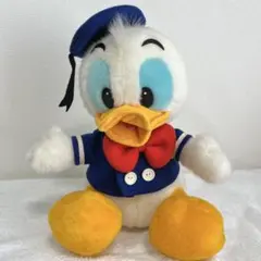 【当時物】ディズニーランド　ドナルド　ぬいぐるみ　レトロ