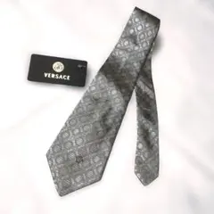 VERSACE 幾何学模様 ネクタイ シルク(新品未使用)