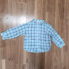 parentsdream チェック柄長袖シャツ 90