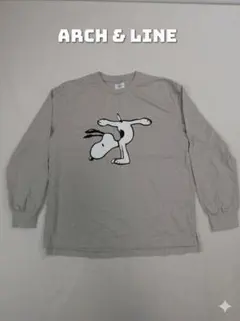 【美品】ARCH&LINE × PEANUTS スヌーピー長袖Tシャツ サイズ2