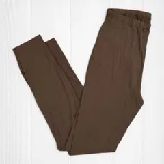 未使用　shein ブラウン リブ編み ハイウエストレギンス