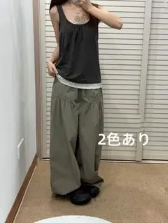 Coyseio フローフォールドパンツ ネイビー - メルカリ