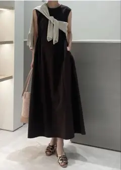 LOUNIE Color Me Ready ワンピース ブラック36【完売】