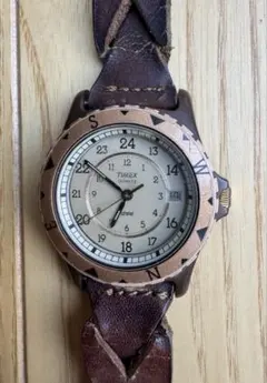 TIMEX クォーツ サファリ 当時物革ベルト - メルカリ