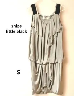 ships little black シャンパンゴールドワンピース ノースリーブのサムネイル