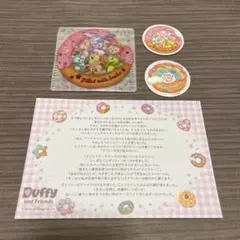 ダッフィーフレンズ　ステッカー2枚　シールケース