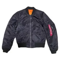 ALPHA industries MA-1 フライトジャケット ブラック S