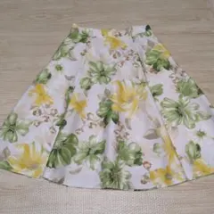 大花プリントフレアスカート*フラワーフレア*リランドチュール