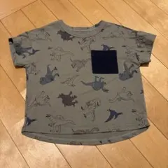 ベビー　Tシャツ　90 半袖　恐竜　GUシャツ　恐竜トップスのサムネイル
