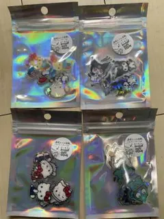 ハローキティ　はぴだんぶい　クロミ他サンリオ オーロラホログラム　クリアシール