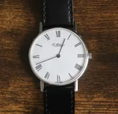 オーレマティーセン クォーツ メンズウォッチ ブラック 0515-ma714