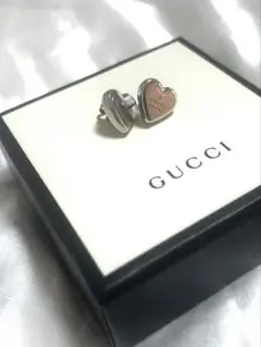 【最終値下げ‼️掲載9/3まで】GUCCI シルバー ハート型ピアス　箱付き