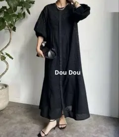 Dou Dou ブラック レース ワンピース 2wayデザイン