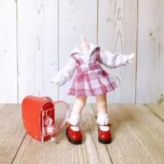 オビツ11 ねんどろいどどーる 服 ブラウス スカート ランドセル 3点セット