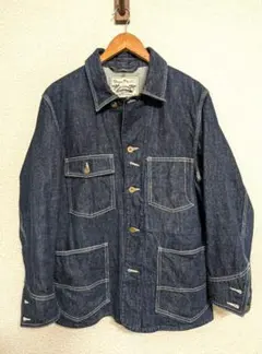 フラットヘッドTHE FLAT HEADサンプル品デニムカバーオールXS新品 フラットヘッドTHE FLAT HEADサンプル品デニムカバーオールXS新品