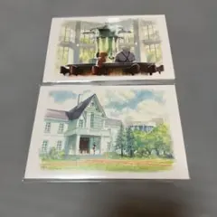 名探偵コナン　コナン展　アニコナ展　水彩美術ポストカードセットA B