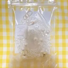 PICNIC HOUSE ショルダー ビーズストラップ パール ゴールド