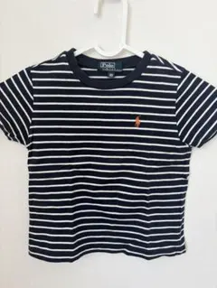 ★1000円均一★Ralph Lauren ボーダーTシャツ 90 ネイビー　白のサムネイル
