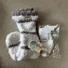 【新品タグ付き】ジェラートピケ ルームソックス 靴下　ママ用　＆　ベビー用