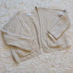 select MOCA ニットカーディガン ベージュ フリー