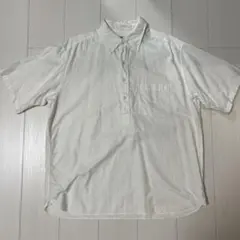 UNIQLO プルオーバー 半袖シャツ ホワイト XL