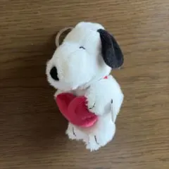スヌーピー ハート付きキーホルダー