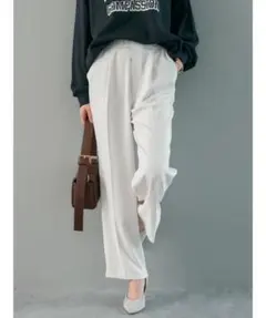 アメリカンホリック 美・美・美 センタープレスパンツ アイボリー (M)