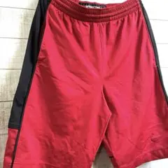 NIKE バスケットボールパンツ 赤黒 Lサイズ相当