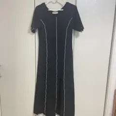 FREE'S MART ブラック カットソーワンピース S フリーズマート