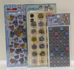 【正規品】トムとジェリー プチドロップステッカー　タイルシール　3枚セット