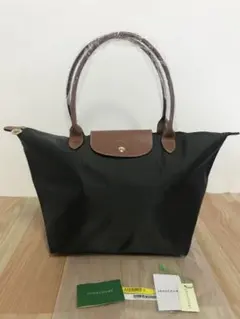 【新品】ロンシャン ル プリアージュ　オリジナル　肩掛け　L ダークグレー