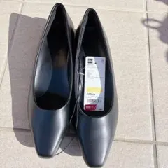 新品未使用タグ付きGU ブラック フラットシューズ 24.5cm