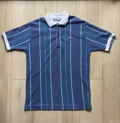 80s USA製IZOD Lacoste ヴィンテージストライプポロシャツ