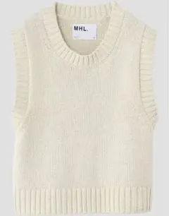 MHL. MARGARET HOWELL ニットベスト アイボリー Lのサムネイル