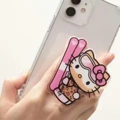 未使用 sweet 3月増刊号 付録 雪焼けハローキティ スマホグリップ シール