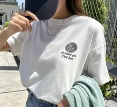 Meanwhile バック刺繍ロゴ Tシャツ ホワイト Sサイズのサムネイル