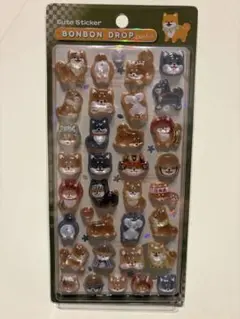 【正規品】ボンボンドロップシール 和柄 柴犬