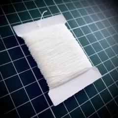 極細ゴム糸 オフ白 ゴムカタン 伸びる糸 シャーリング 伸縮糸 ストレッチヤーン