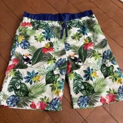 ボタニカル柄 水着　キッズ130