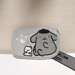 ポムポムプリン　モノクロ　マルチティッシュケース　ポーチ　サンリオ