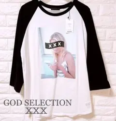 【新品】ゴッドセレクション  トリプルエックス　XXX ラグラン　tシャツ