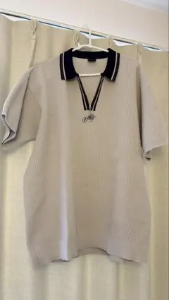 HUF ハーフジップ ポロシャツ ベージュのサムネイル