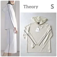 タグ付未使用✨ Theory ステッチ フーディ パーカー カシミヤ混 S