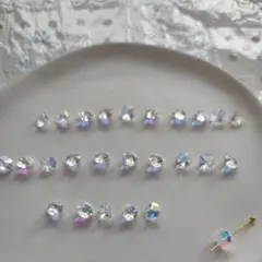 クリスタルストーン　ラウンド　ラインストーン 25個まとめ売り ハンドメイド