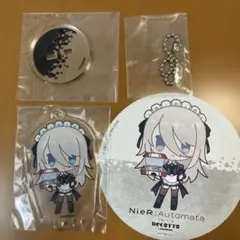 ニーアオートマタ2B 9SドーナツコラボアクリルスタンドDecottoアニメイト ニーアオートマタ2B 9Sメイド服風アクスタ ドーナツDecottoアニメイト