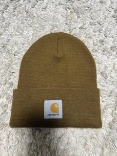 carhartt ブラウン ニット帽 ワンサイズ
