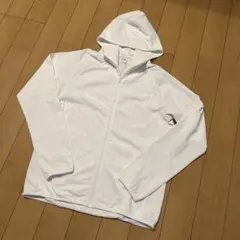 ユニクロ ドライEX UVカットフルジップパーカー 白 ホワイト L