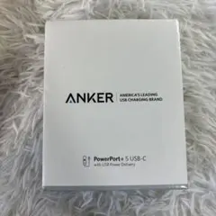 【未使用】ANKER PowerPort+5 USB-C White